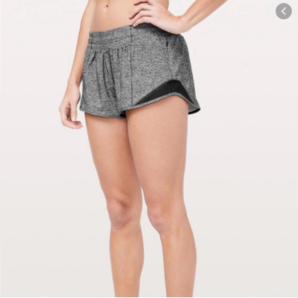 Grey Specked Hotty Hot II Short 2.5" Lululemon